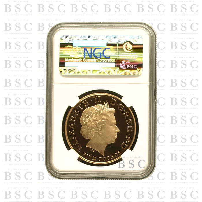 2011 GB £5 Quintuple Sovereign Olympic Countdown Gold Proof Coin PF70 NGC