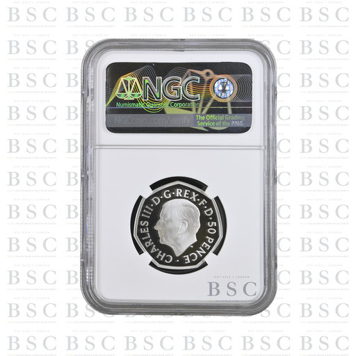 2022 UK 50p QEII Memorial Silver Proof NGC PF70 Ultra Cameo