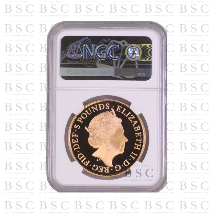 2020 GB £5 British Red Cross Proof Gold Coin PF70 NGC