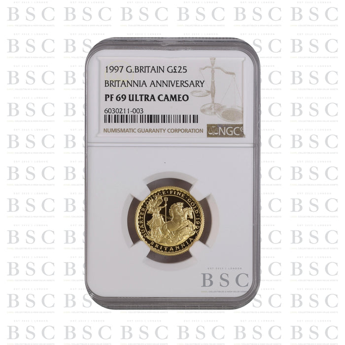 1997 1/4oz Elizabeth II Britannia Proof Gold Coin - NGC PF69 Ultra Cameo