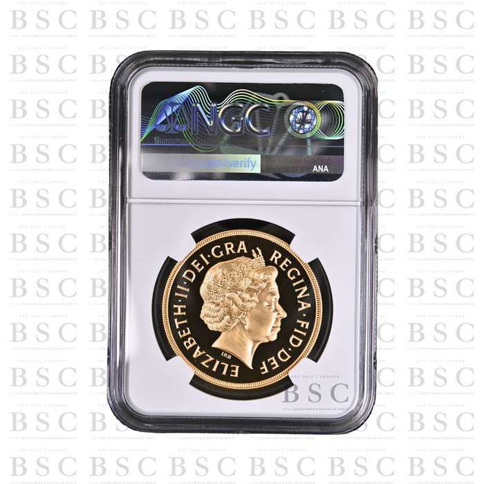 2000 £5 Quintuple Sovereign St George Proof Gold Coin PF69 NGC