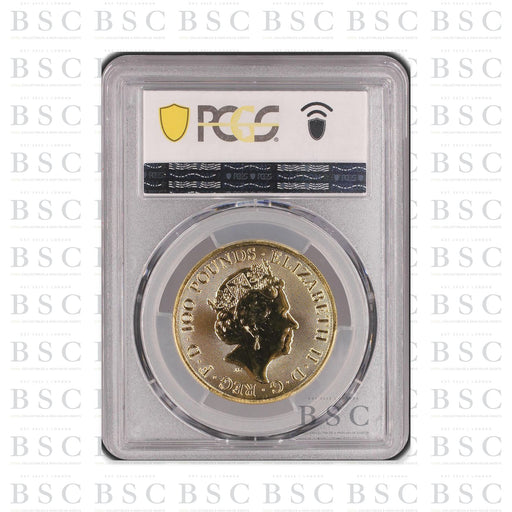 2023 1oz £100 Royal Tudor Beasts Yale of Beaufort Gold Coin MS69 PCGS