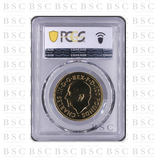 2025 1oz £100 Royal Tudor Beasts Greyhound of Richmond Gold Coin MS69 PCGS