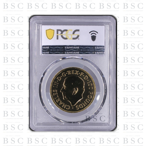 2025 1oz £100 Royal Tudor Beasts Greyhound of Richmond Gold Coin MS69 PCGS
