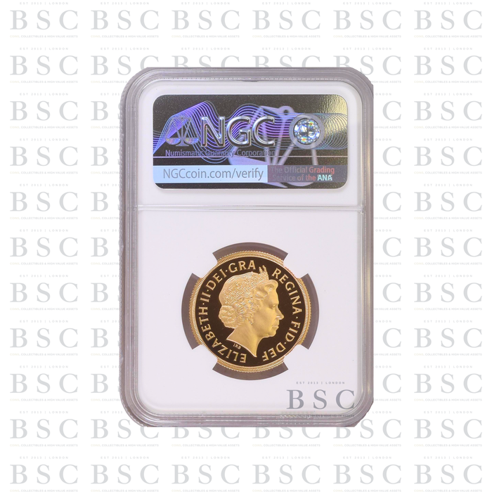 2011 GB £2 Double Sovereign St George Gold Proof Coin PF70 NGC