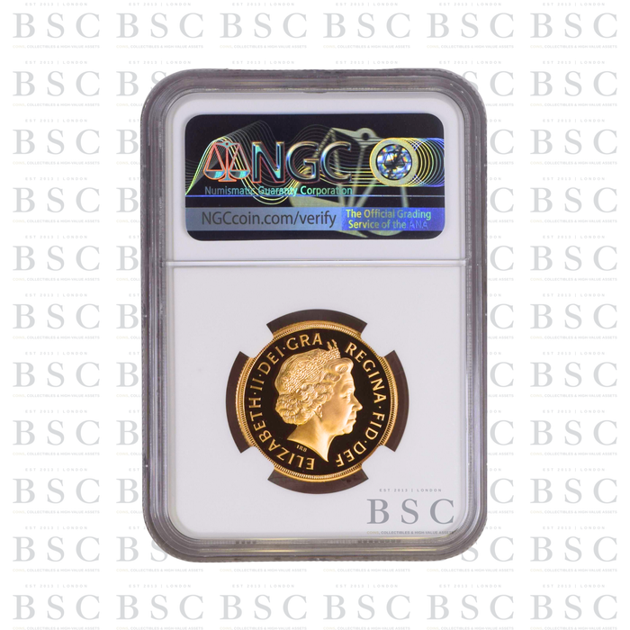 2008 GB £2 Double Sovereign St George Gold Proof Coin PF70 NGC