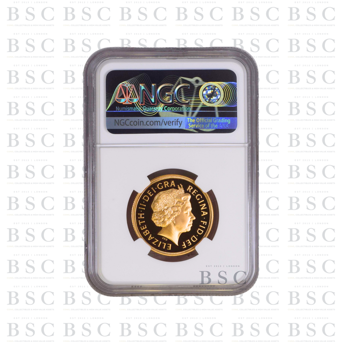 2008 GB £2 Double Sovereign St George Gold Proof Coin PF70 NGC