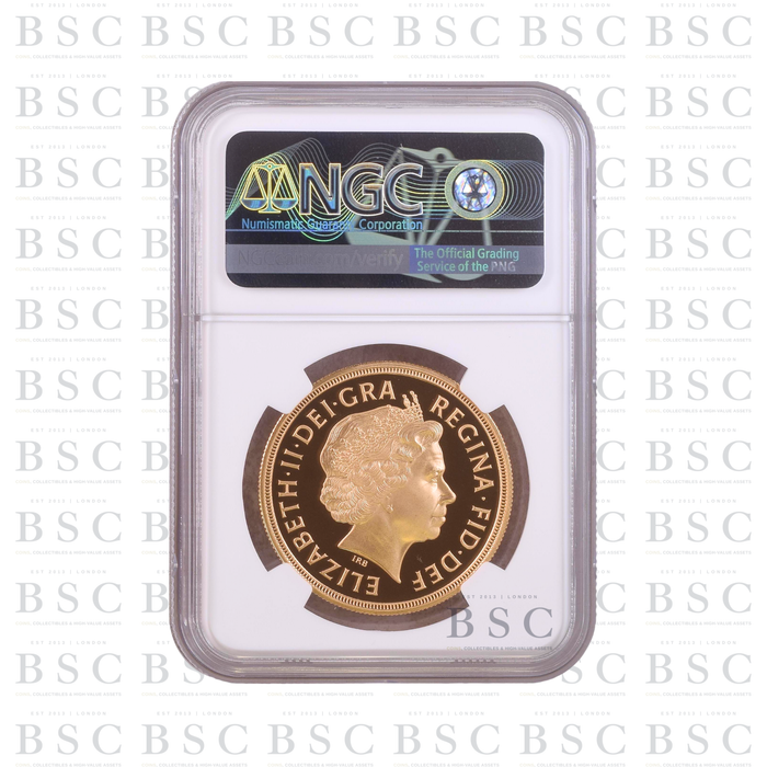 2004 GB £5 Quintuple Sovereign St George Gold Proof Coin PF69 NGC